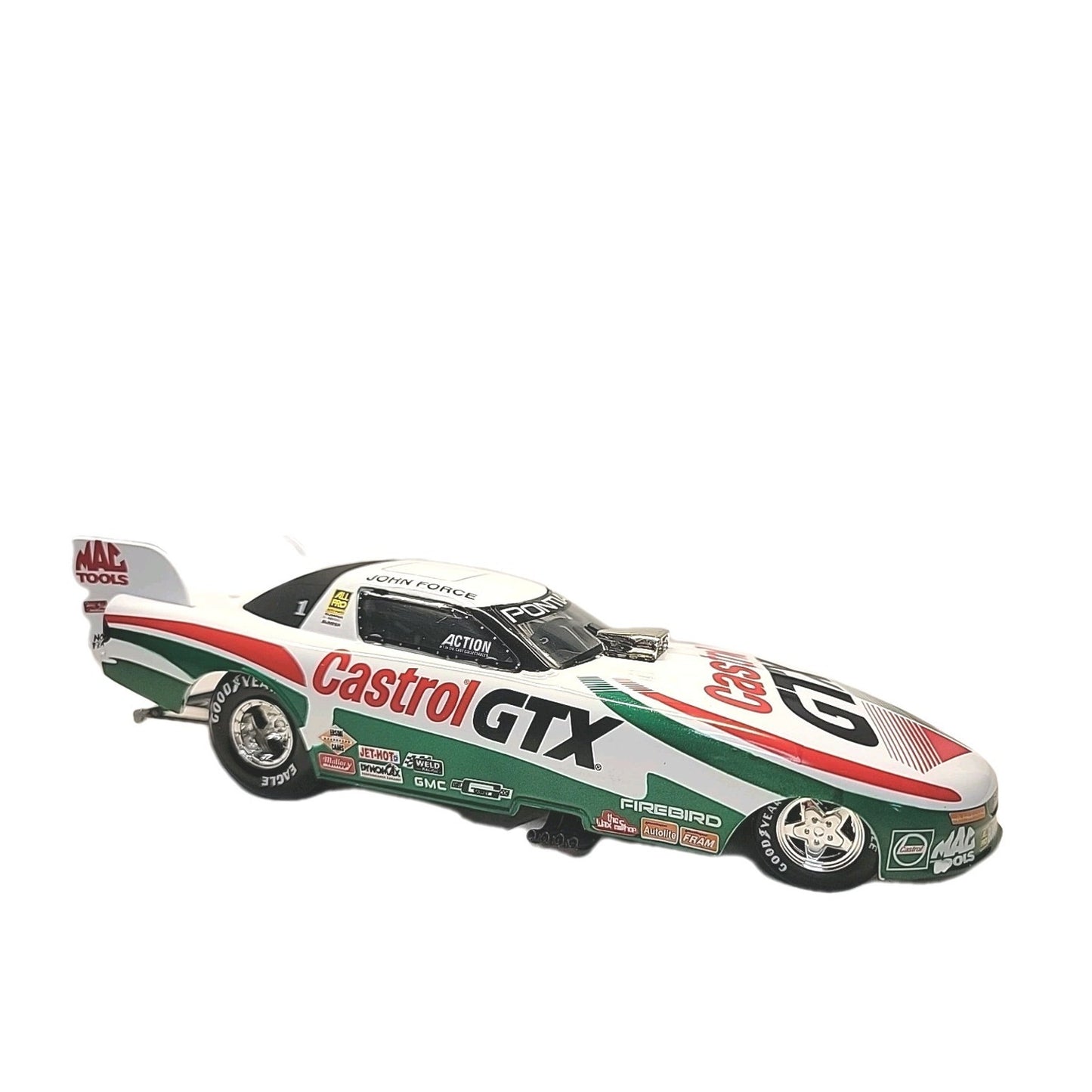 JOHN FORCE 1997 PONTIAC NHRA DIECAST FUNNY CAR 1/24 SCALE ACTION RACING