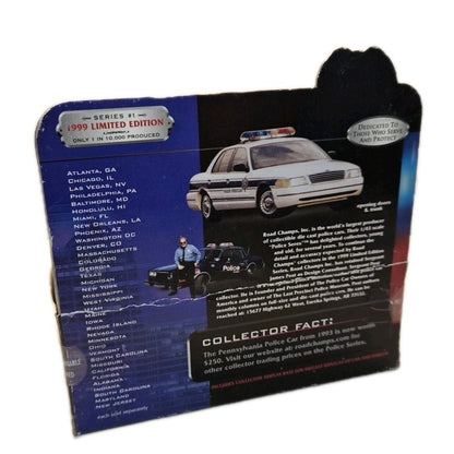 1999 Road Champs Police Series 1 Massachusetts State Police Car 1:43