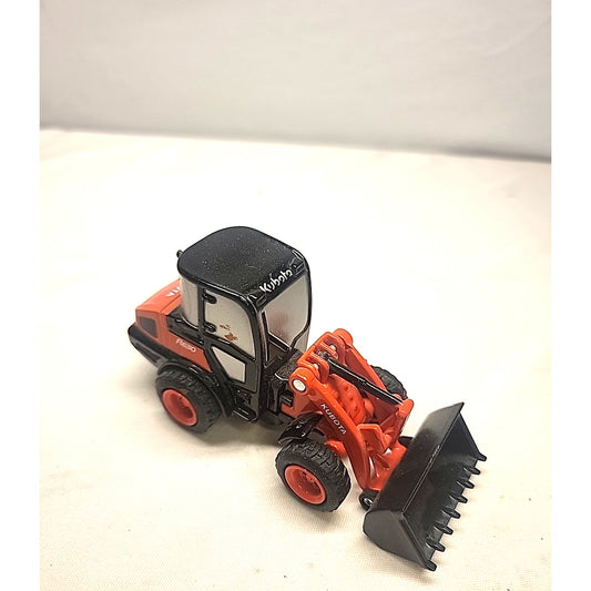 NEW RAY KUBOTA R630 3 7/8' DIECAST FRONT END LOADER PULLBACK & GO