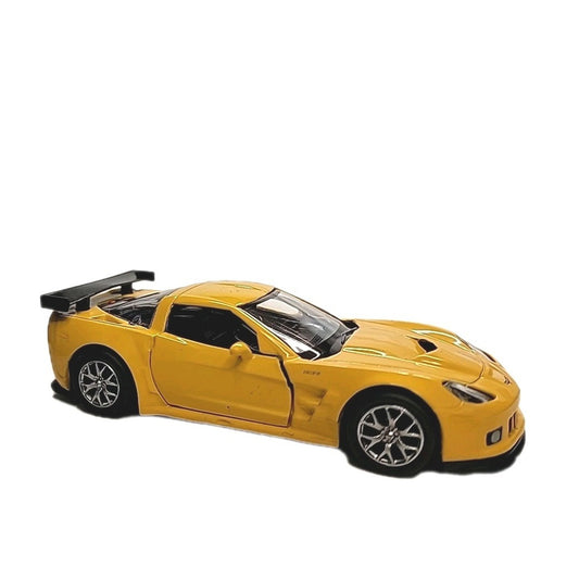 JFL Enterprises 5" Diecast Pull Back Chevrolet 2010CorvetteC8-R Yellow