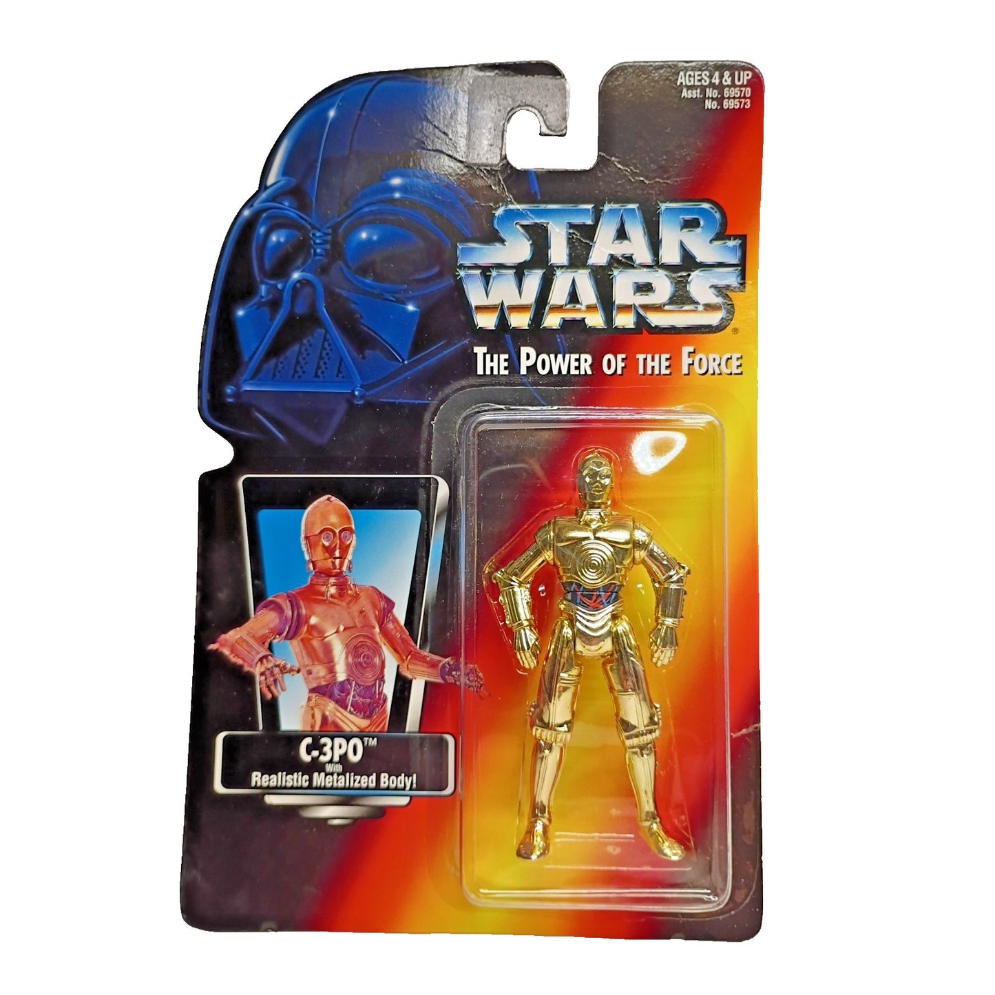 Kenner Star Wars The Power Of The Force c-3po Metalized Body Action