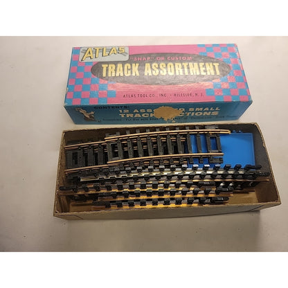 Vintage Atlas HO Track Assortment - 12 small pcs - No. 47 - Brass - Made in USA