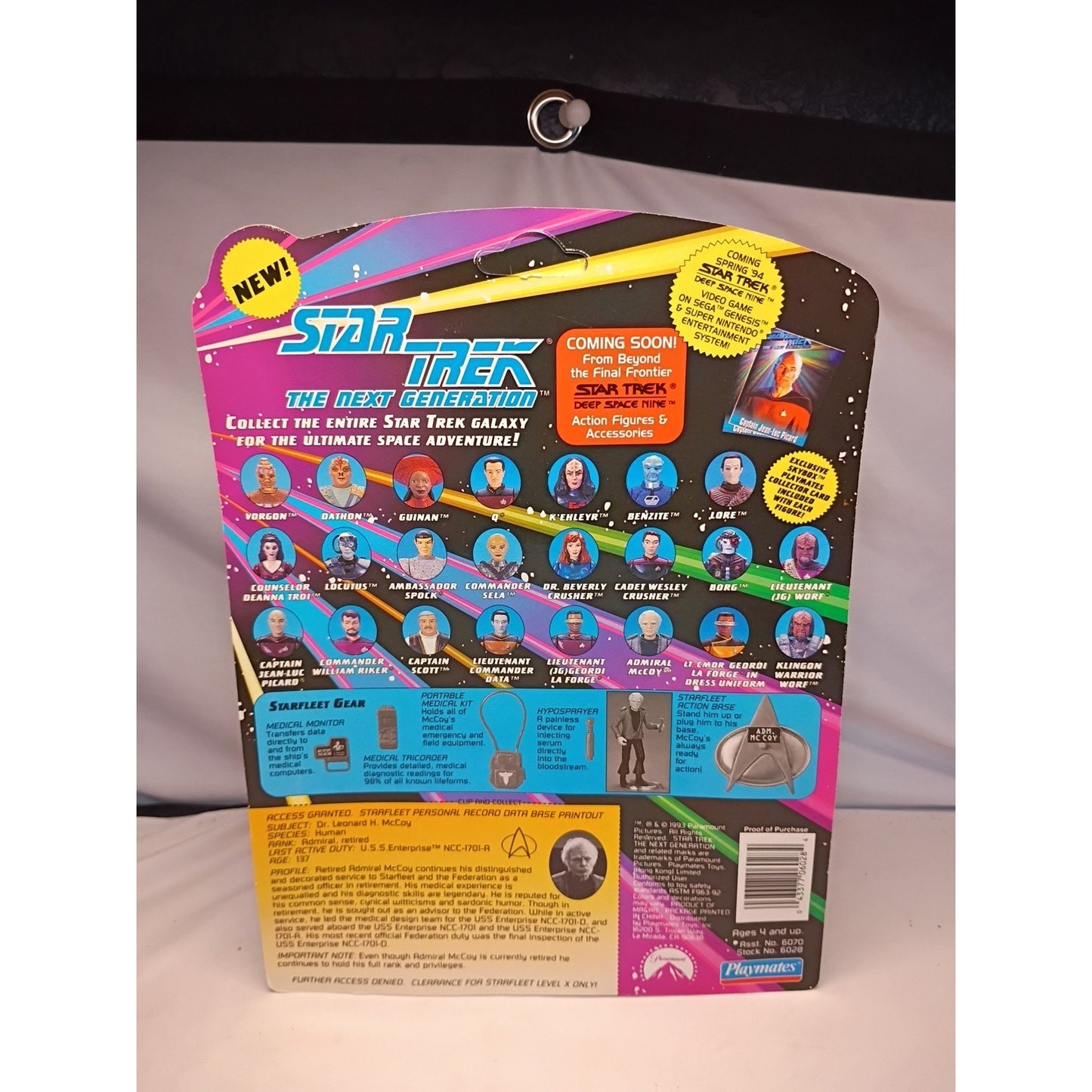 Star Trek The Next Generation ~ Admiral McCoy Action Figure MOC