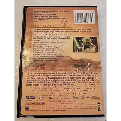 Star Wars Episode II - Attack of the Clones (DVD, Widescreen, 2002)