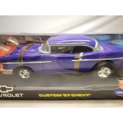 Hot Wheels Custom ‘57 Chevrolet Collectibles 1:18 Diecast Car Purple