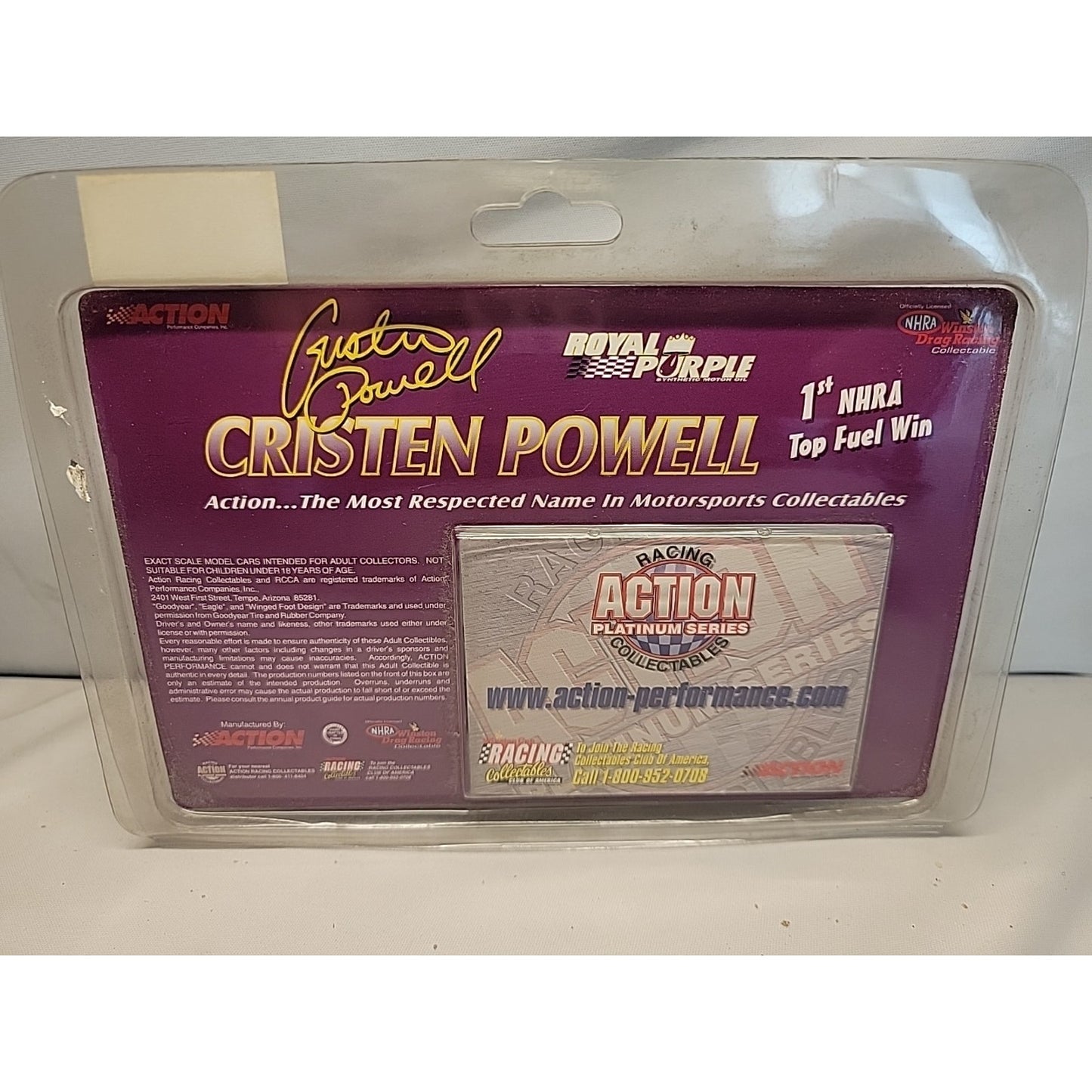 1997 Cristen Powell Royal Purple 1:64 scale dragster