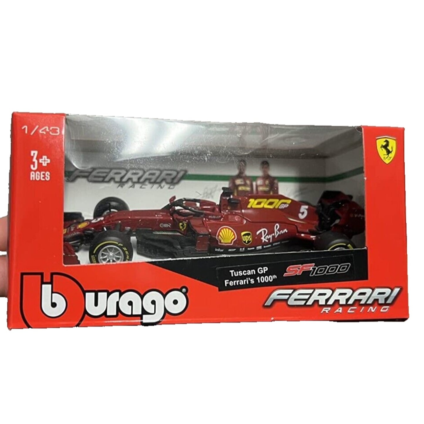 Ferrari Racing 2020 F1 Tuscan SF 1000 Bburago #16 1:43 Charles leclerc NIB