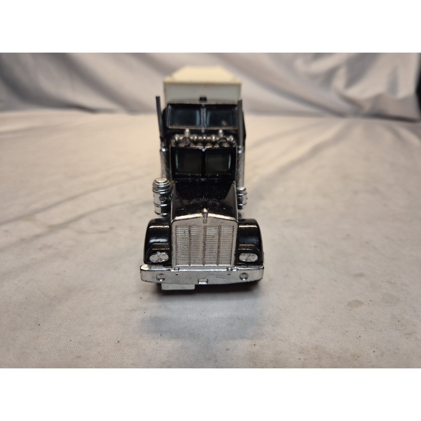 Black Semi Truck Vintage Diecast Interstate System Trailer