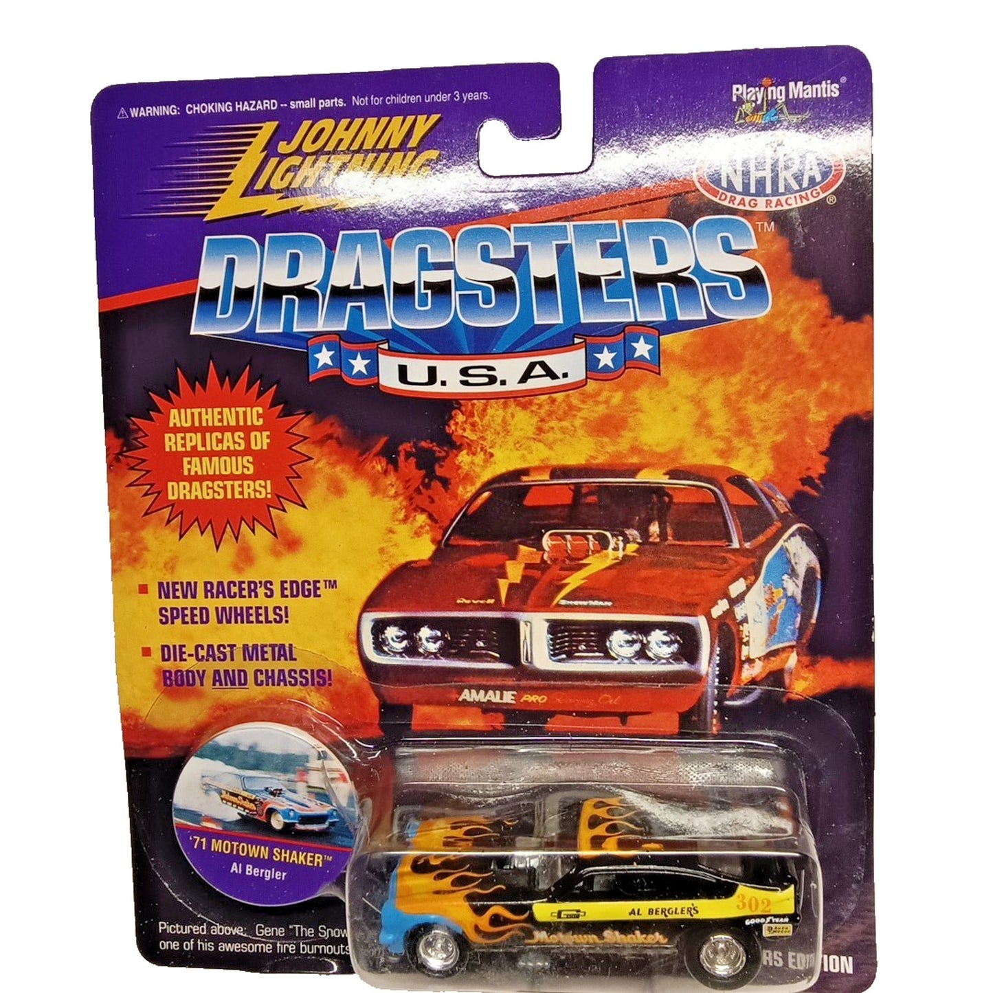 Johnny Lightning Dragsters USA Chevy Vega '71 Motown Shaker Al Bergler