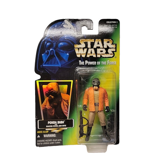 Star Wars Power of the Force PONDA BABA 3.75" Action Figure 1996 Hologram