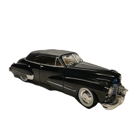 1/18 ANSON 1947 Cadillac Black on Black White Wall tires Tan Interior