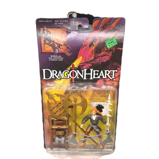 Kara DragonHeart 1995 Kenner Action Figure w/Axe-Chopping Combat Cart