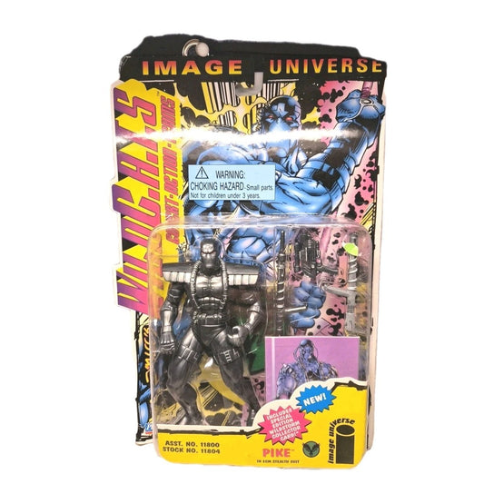 1995 PLAYMATES WILDC.A.T.S PIKE IN ECM STEALTH SUIT 6" ACTION FIGURE