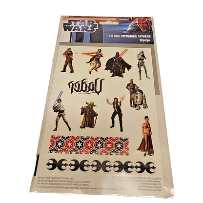 2012 Star Wars 12-Piece Decals Stickers Collectible 5552SW