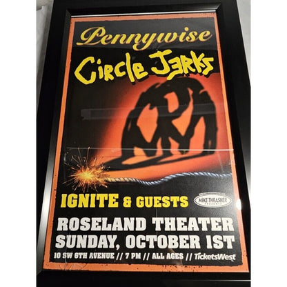 PENNYWISE/CIRCLE JERKS / IGNITE ROSELAND CONCERT POSTER