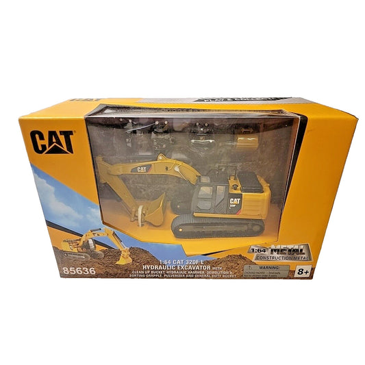 Diecast Masters 1:64 CAT 320F L Hydraulic Excavator W/ Bucket Hammer