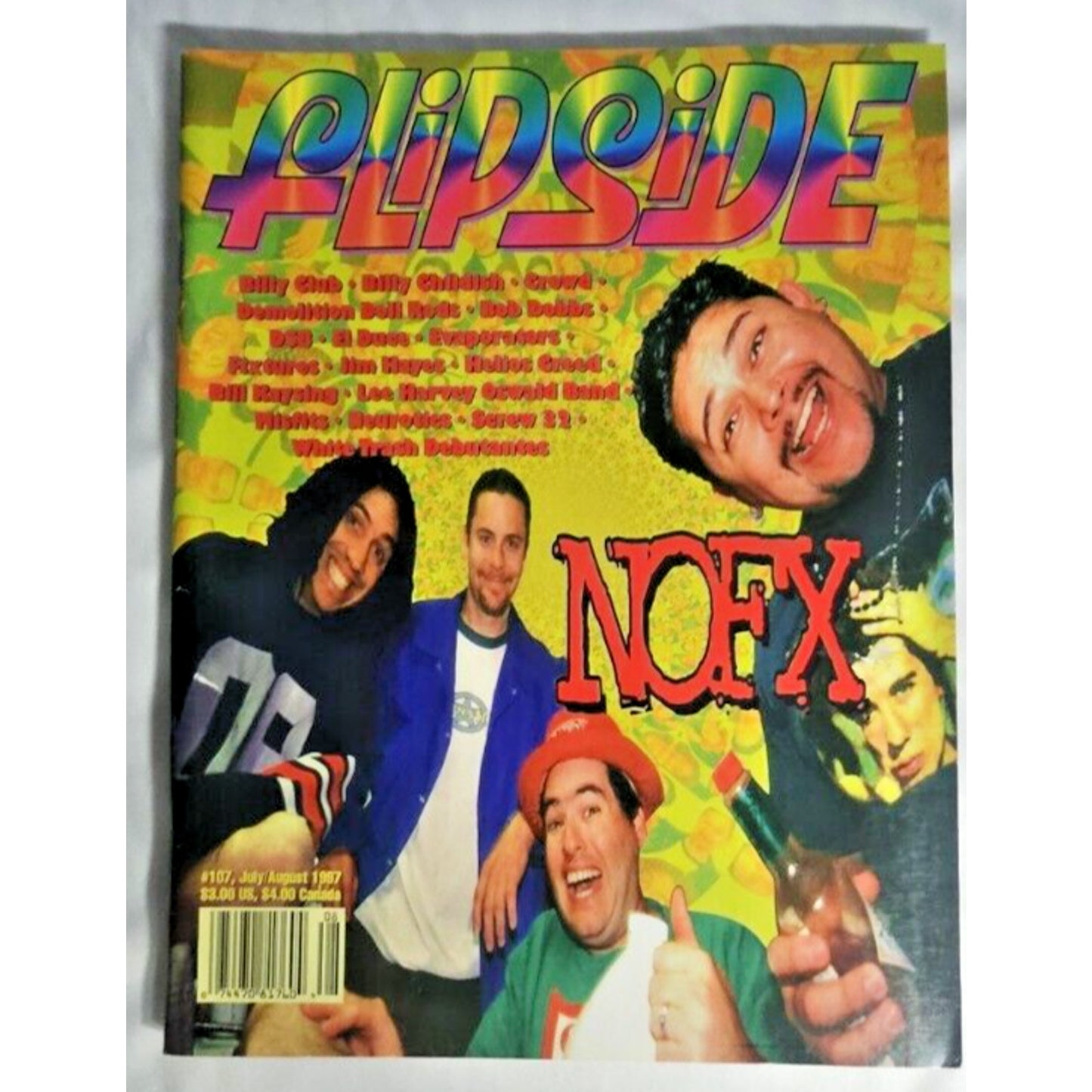 NOFX Flipside Magazine Signed 1997 Very Rare