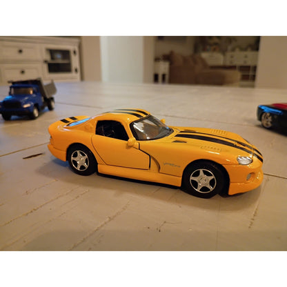 New Ray Speedy Power Dodge Viper GTS 🟡 Yelow 1:32 Scale Diecast