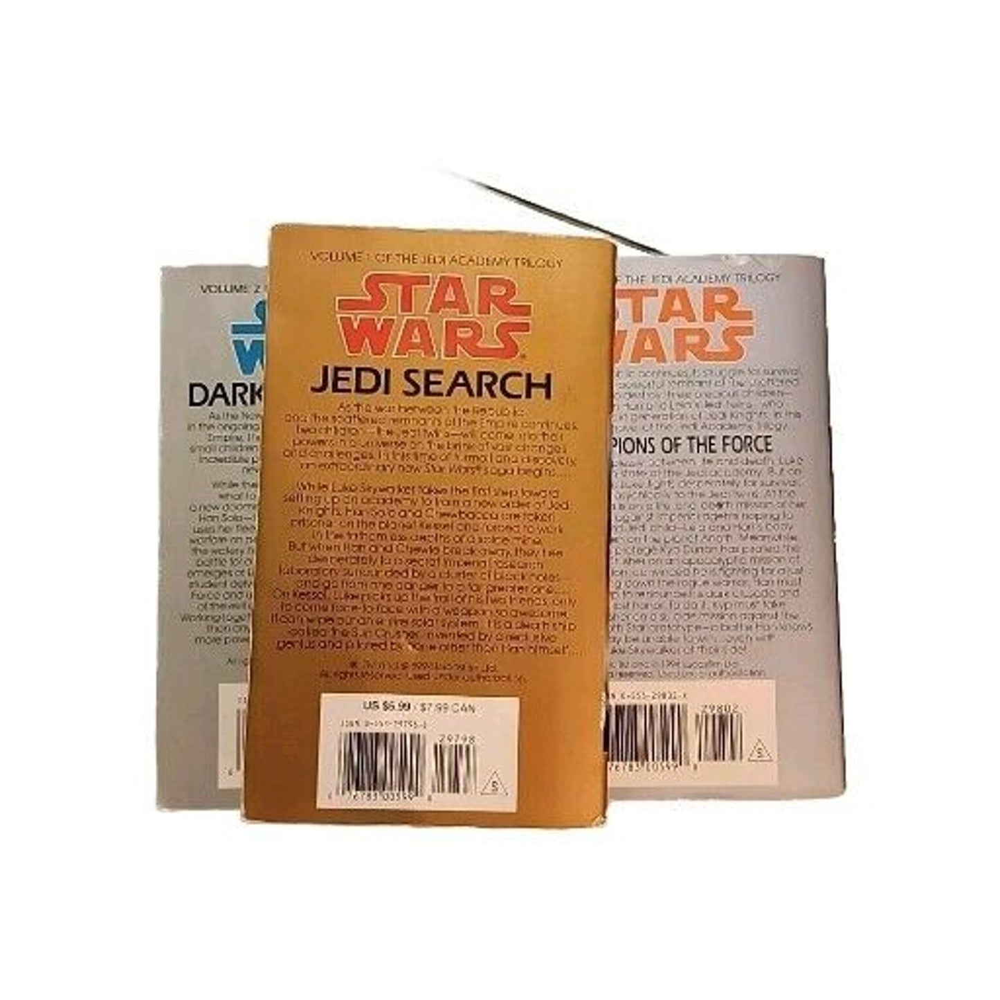 Star Wars Paperbacks THE JEDI ACADEMY TRILOGY books 1-3 by Kevin J. Anderson