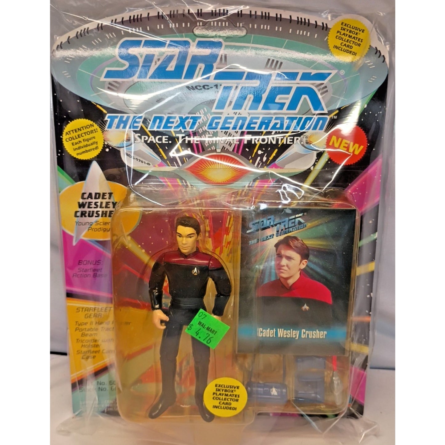 1993 Playmates Star Trek The Next Generation Cadet Wesley Crusher Action Figure
