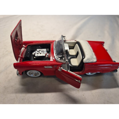 1955 Ford Thunderbird Convertible Car SS 7714 Red 1/24 Scale Diecast