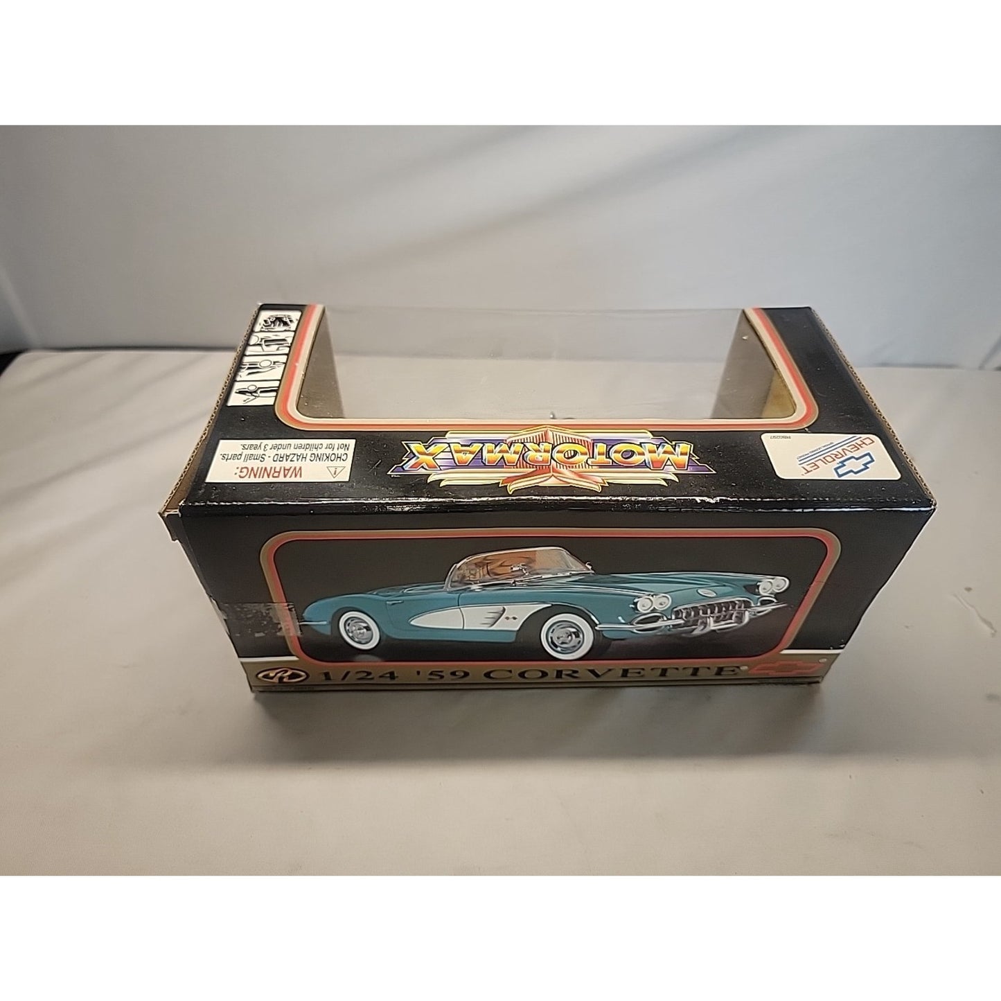 1959 Chevrolet Corvette Motor Max Collector's Edition Black 1:24 Diecast Car