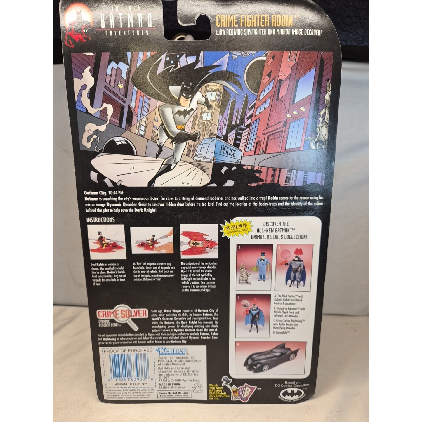 The New Batman Adventures CRIME FIGHTER ROBIN Action Figure Kenner 1997