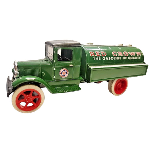 Ertl 1931 Hawkeye Red Crown Gasoline Tanker Bank/Collectible/Figurine/Truck