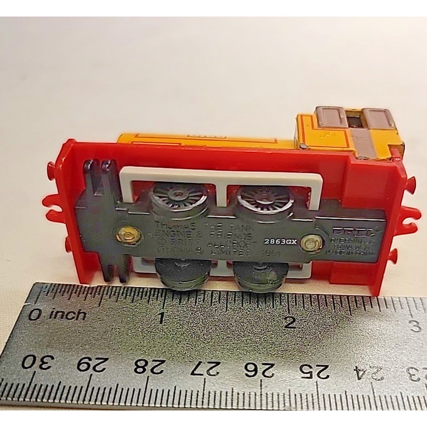 VTG 1991 ERTL Thomas the Tank Engine and Friends BILL Die Cast Train Car Yellow