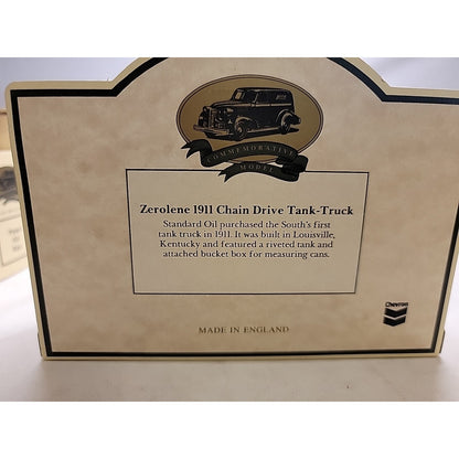 Chevron Zerolene 1911 Chain Drive Tank-Truck Die-Cast Replica (Lledo) England