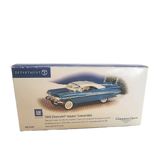 Dept 56 Classic Cars 1959 Chevrolet Impala Convertible #55289