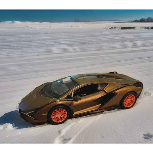 1:40 Kinsmart Lamborghini Sian FKP 37 Green