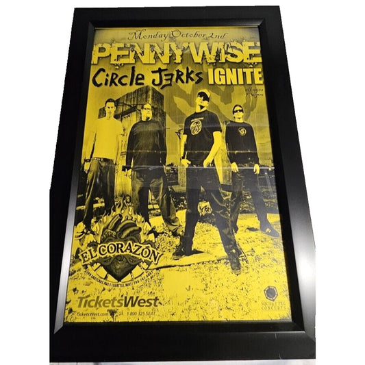 PENNYWISE/CIRCLE JERKS / IGNITE EL Corazon CONCERT POSTER