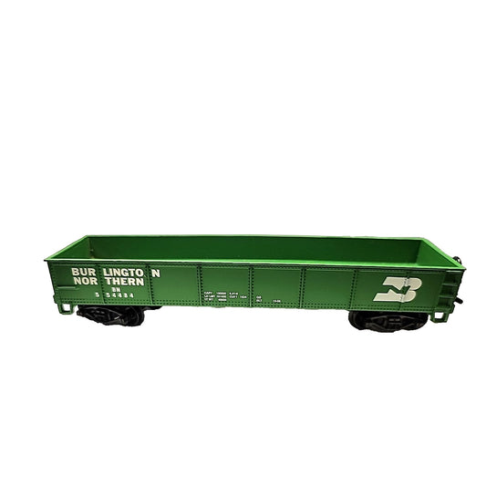 Life-Like #554484 Ho Scale Green Burlington Northern Gondola; Used