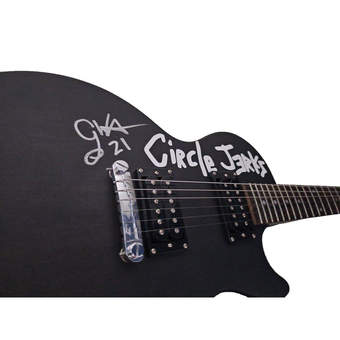 * THE CIRCLE JERKS * signed electric guitar * GREG HETSON * 2021 LA Music store