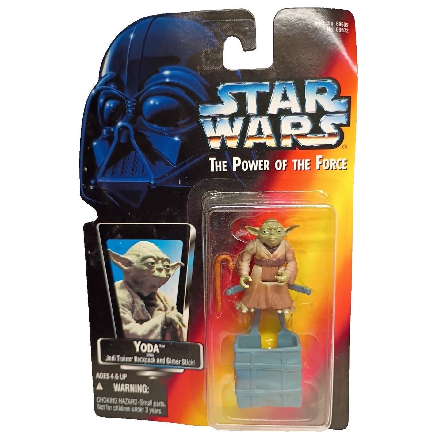 Kenner Star Wars Yoda With Jedi Trainer Backpack And Gimer Stick Action Figure