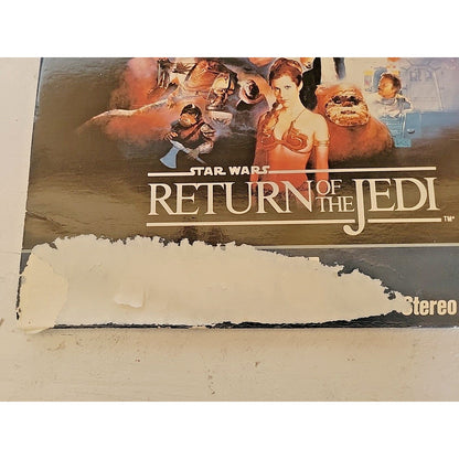 Star Wars RETURN OF THE JEDI laserdisc, CBS Fox 2 disc extended play C.1983