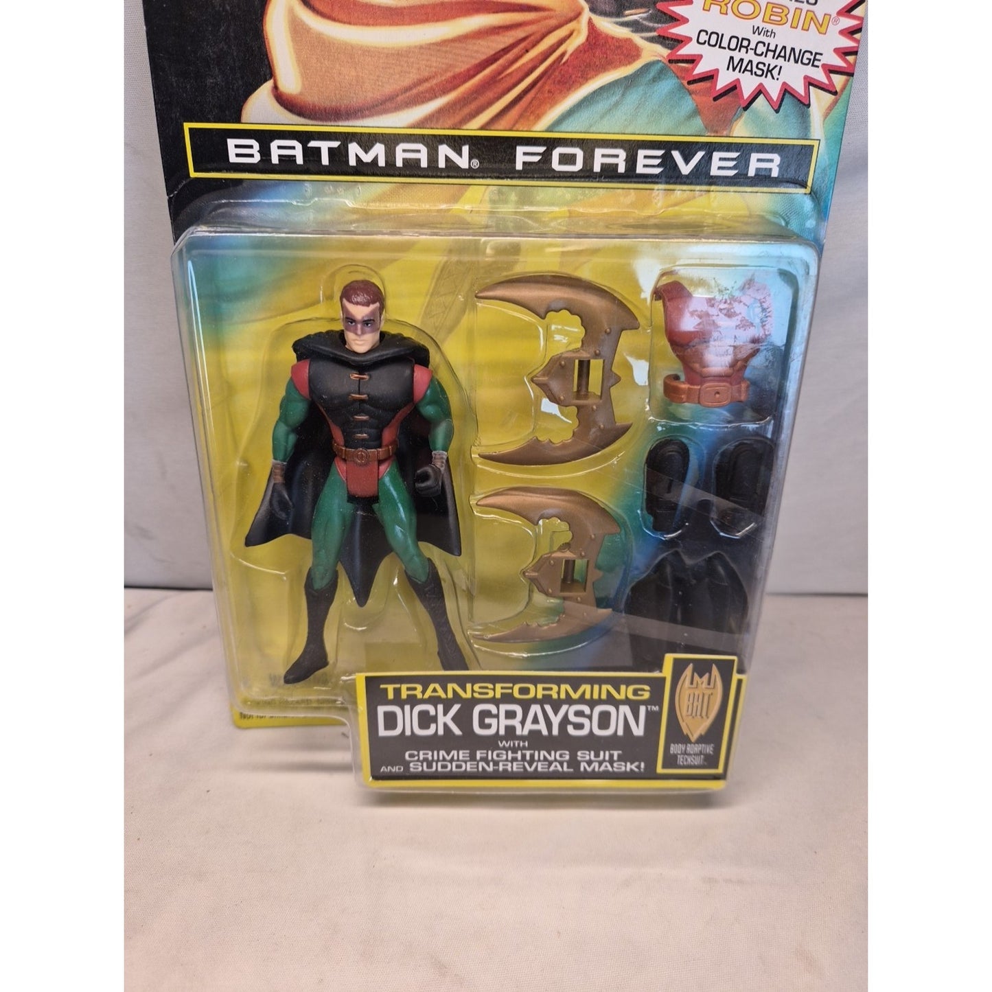 1995 Kenner Batman Forever Transforming Dick Grayson Robin Action Figure