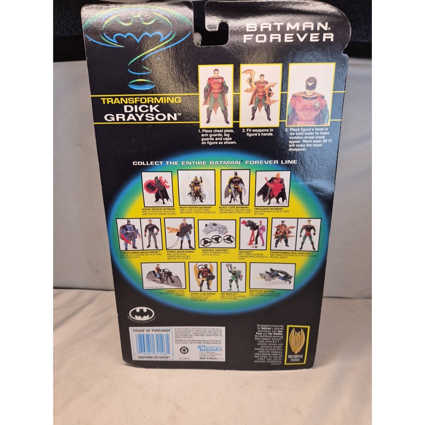 1995 Kenner Batman Forever Transforming Dick Grayson Robin Action Figure