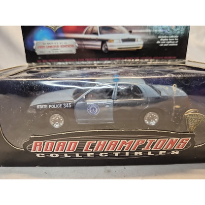 1999 Road Champs Police Series 1 Massachusetts State Police Car 1:43