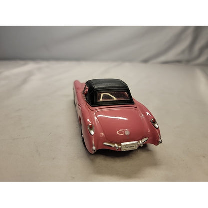 1957 Pink & White Corvette Die-Cast Toy Car Scale 1.32 By WELLY