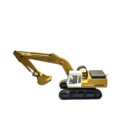 R954 B LITRONIC LIEBHERR HYDRAULIC EXCAVATOR CONRAD GERMANY WHITE CAB DIE CAST