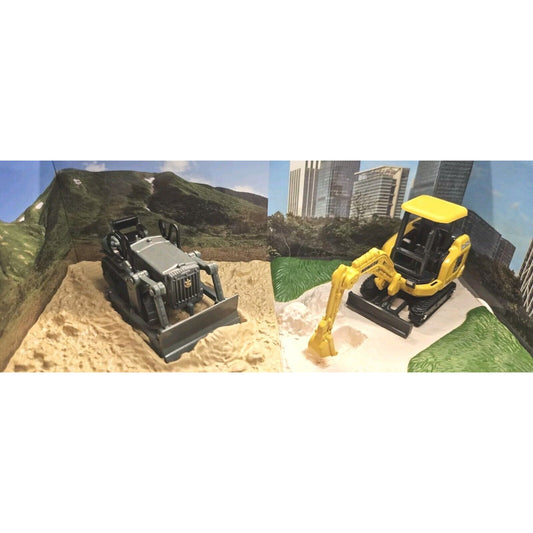 Special 1:87 Komatsu Official Diecast Model Excavator Bulldozer G40 & PC30E