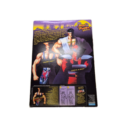 Colonel Guile with Spring Action Sonic Boom Punch Street Fighter 12" Capcom 1993