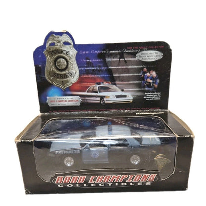 1999 Road Champs Police Series 1 Massachusetts State Police Car 1:43