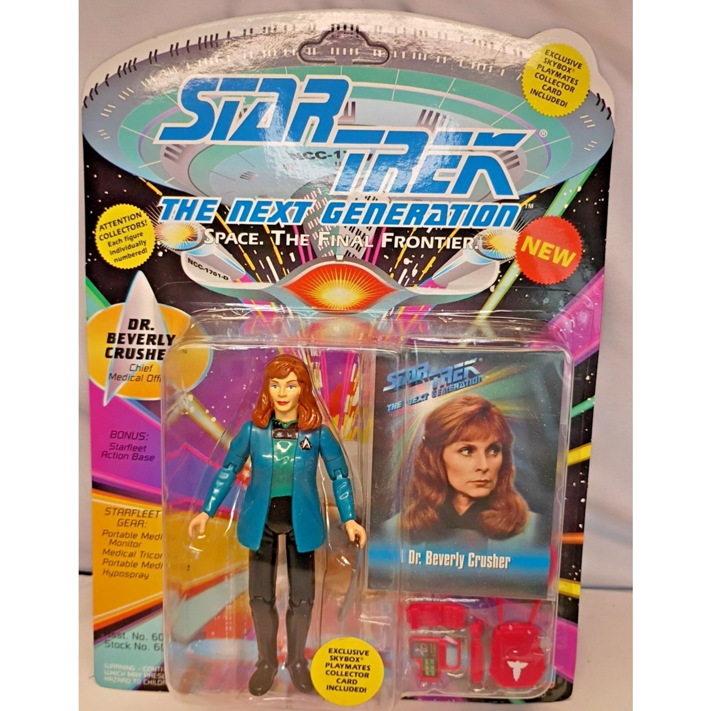 1993 Star Trek TNG Dr. Beverly Crusher Action Figure by Playmates MOC