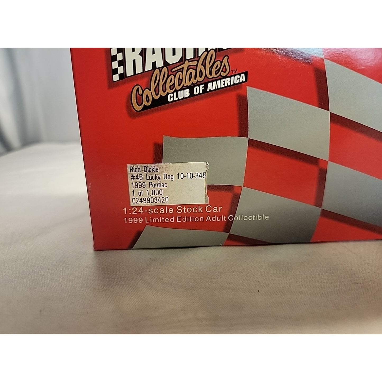 1999 Action Racing Rich Bickle #45 Lucky Dog 1:24 Scale Diecast Stock Car
