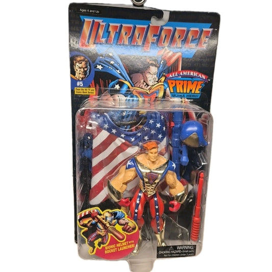 Vintage 1995 Ultra Force All American Prime Ultra Hero Number 5