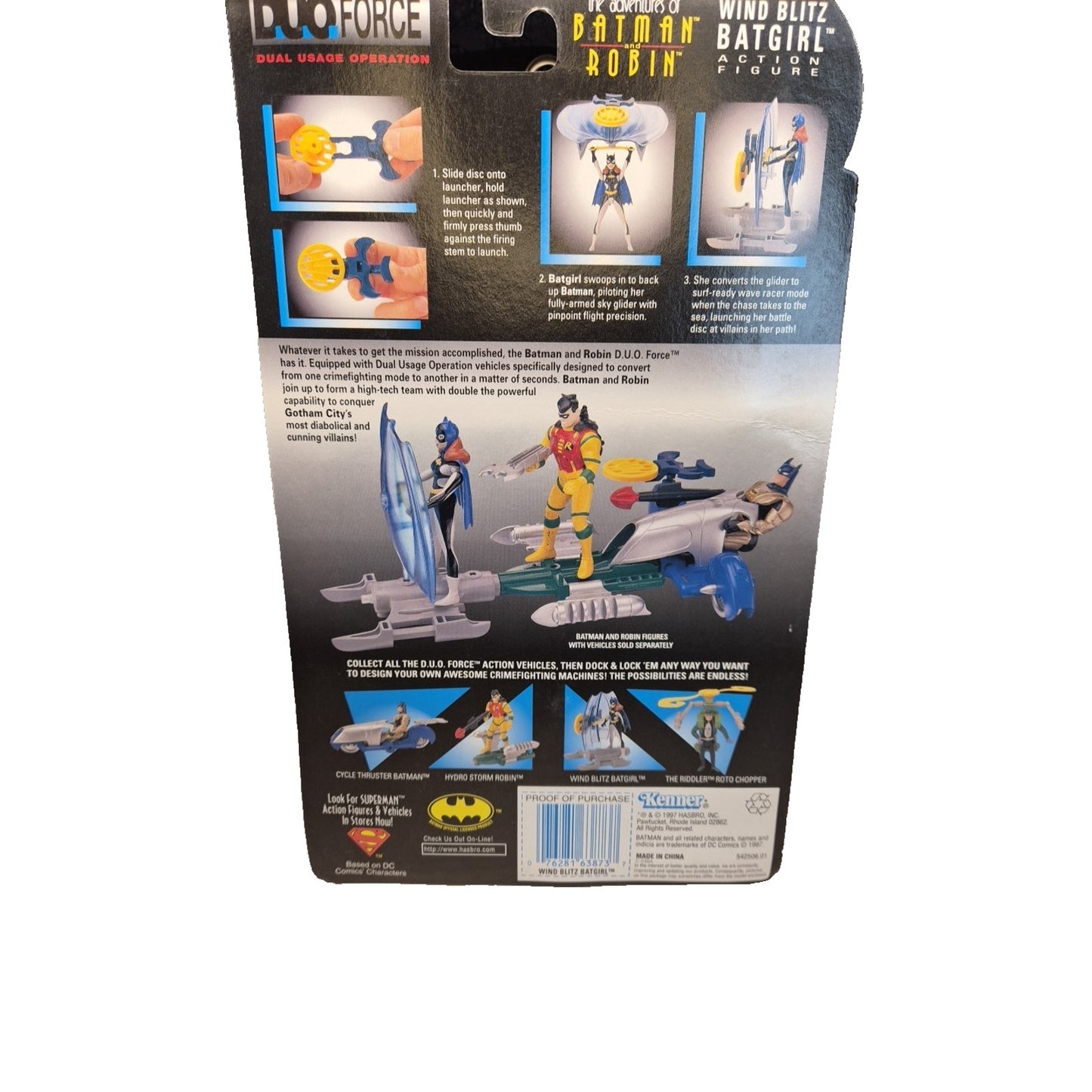 1997 Adventures Of Batman & Robin Duo Force Wind Blitz Batgirl Figure