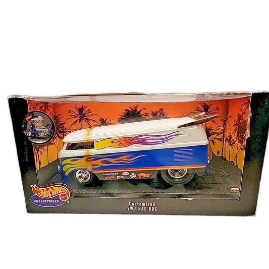 HOT WHEELS 1999 CUSTOMIZED VW DRAG BUS 1:18 Scale Die-Cast-Brand New